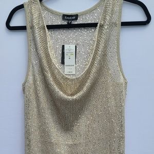 BEBE Sequin Tank/Tunic